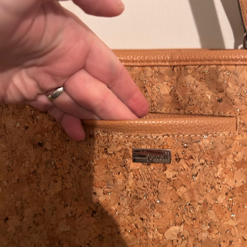 Tan Cork Tote Bag & Matching Wallet - Picture 3 of 7